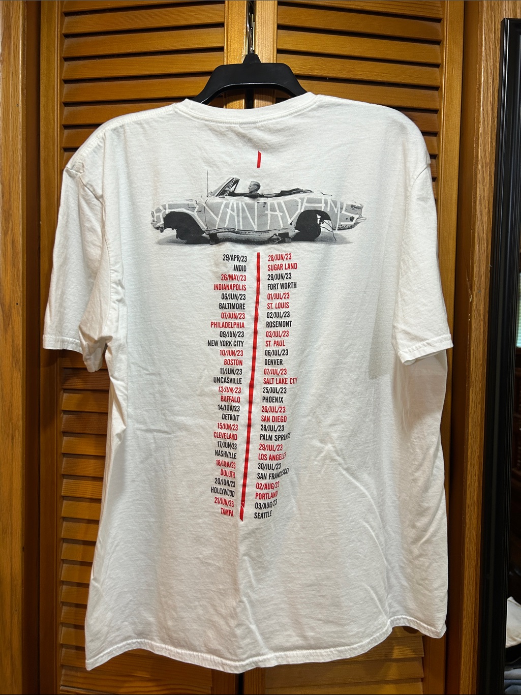 Nwot Bryan Adam’s Concert Tour Tee Shirt Xl — image 5 of 5